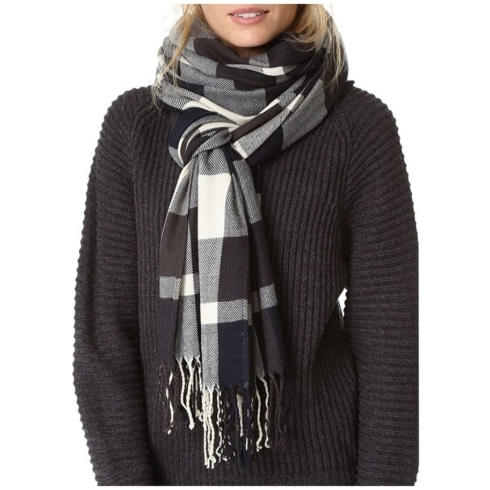 Plush Apparel Plaid Scarf
